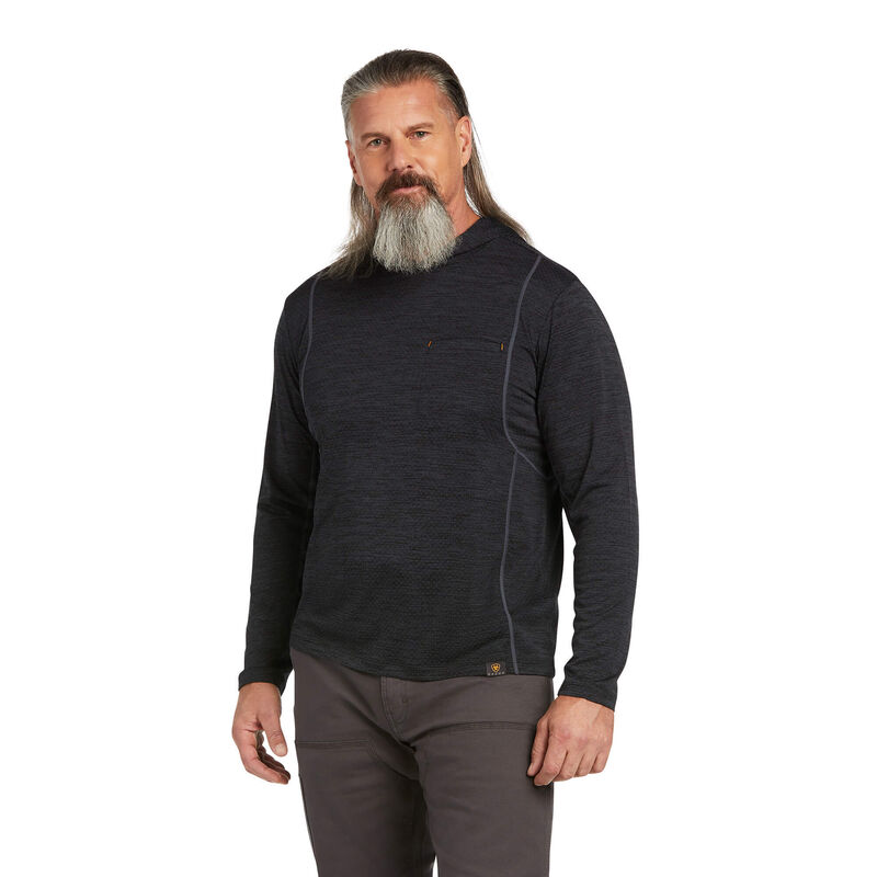 Ariat Hemden Herren - Rebar Evolution Hooded Sun Schwarz ( DCZSK-8470 )